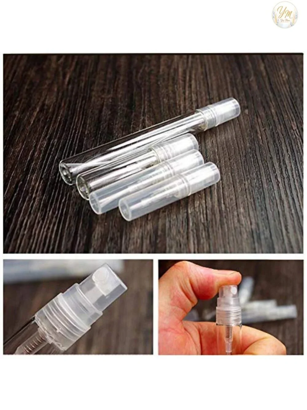 Mini Perfume Bottles 3ml 100pcs Refillable Spray Bottle for Travel Essential